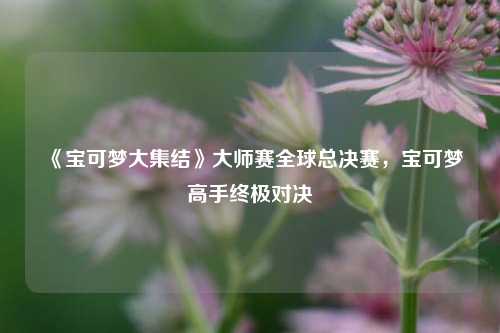 《宝可梦大集结》大师赛全球总决赛，宝可梦高手终极对决